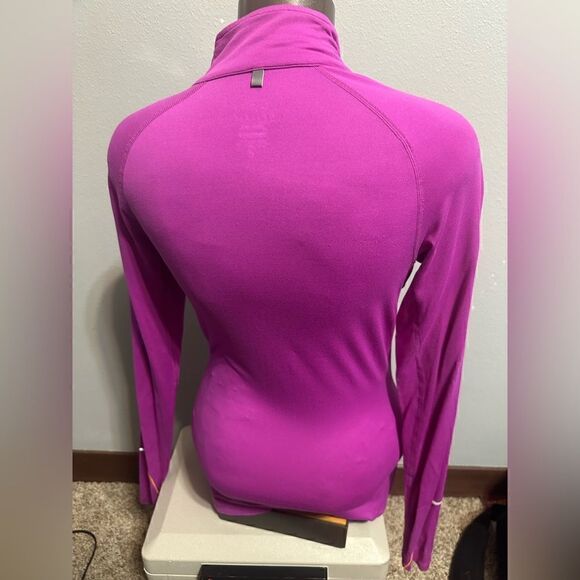 Nike DriFit Womens Small Pink/Orange Half ZIP Running Pullover - Picture 2 of 7